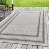 Morhane Aruba Meydan Tapis d'extérieur Tissé plat Rectangle 80x150cm Jute Crème
