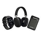 Easy Blaupunkt Easy Connect Trio Pack: BLP 5254 Smartwatch + Bluetooth-hoofdtelefoon BLP4996/26 + externe batterij BLP7603/26