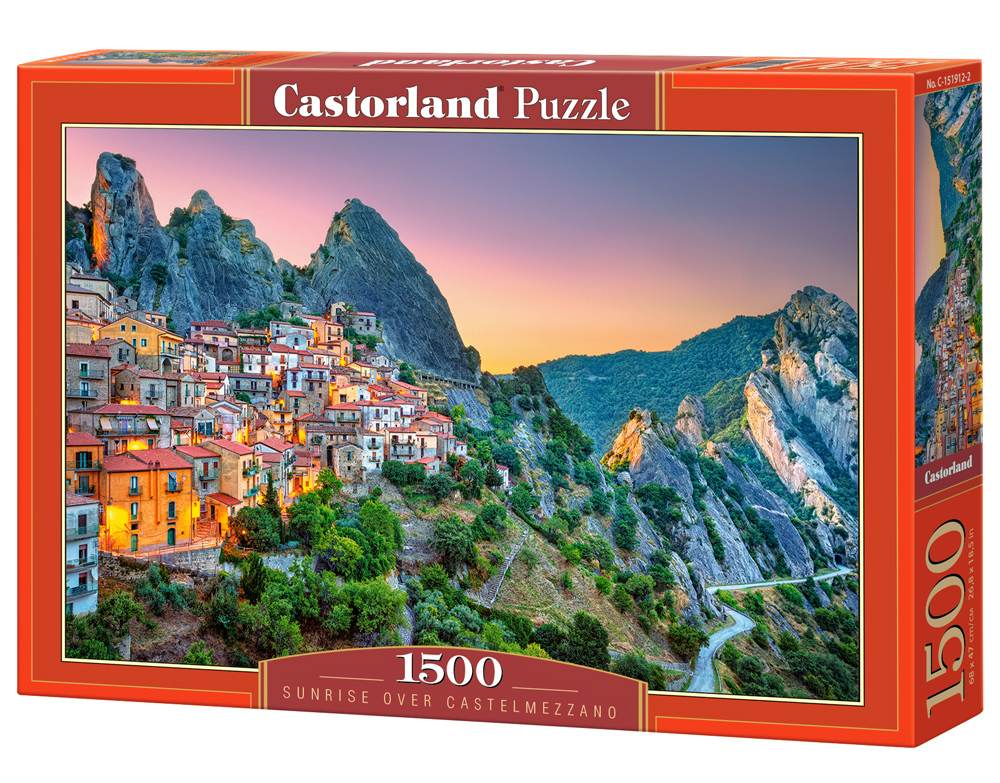 Castorland Sunrise over Castelmezzano 1500 stukjes