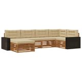 vidaXL - Buiten - bank - set - 6 - st - Natuurlijk - en - Beige