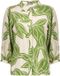 Geisha Blouse à imprimé feuilles et col classique 63449 20 Ivoire/vert Femme Taille - L