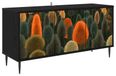 Syfax Zwart eiken Tv-meubel ZAANDAM 102 x 33 x 51 cm