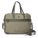 Pepe Jeans Corin Laptoptas, groen, 40 x 30 x 5 cm, polyester en PU van Joumma Bags, Groen, Eén maat, laptoptas