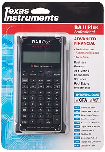 TEXDR TEXAS INSTRUMENTS BA II Plus Professional Financieel Calculator