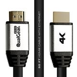 Qualgear High Speed HDMI 2.0 kabel met Ethernet 50ft - Zwart - Single Pack