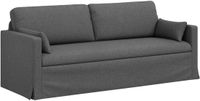 vidaXL Bank Donkergrijs Stof 198 x 78 x 80 cm