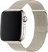 Strap-it Luxe Milanese band - Geschikt voor Apple Watch bandje - Series 1/2/3/4/5/6/7/8/9/10/11/SE/SE2/SE3 - Sterrenlicht / Starlight - RVS metalen bandje met magneet - Milanees iWatch bandje voor maat: 38 / 40 / 41 / 42mm
