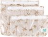 Bumkins Clear Front Travel Bags Reistasjes met Doorzichtig Venster (3 stuks) - Palm Daze