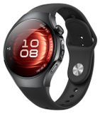Wigento Huawei Watch 5 42mm: siliconen vervangende polsband met omgekeerde sluiting, zwart