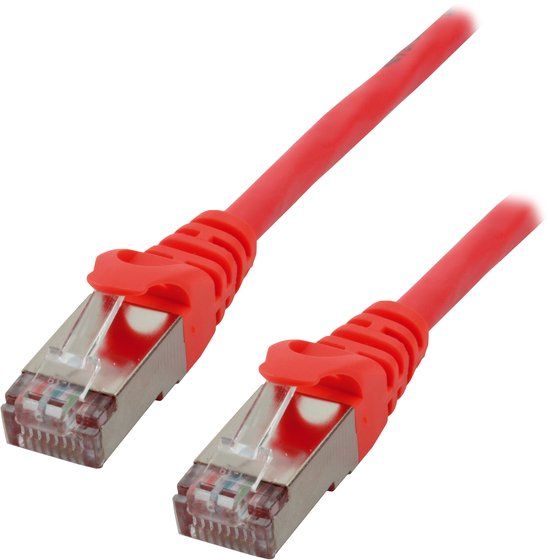 Mcl 2m Cat6a S/FTP netwerkkabel Rood