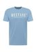 MUSTANG Shirt 'Austin' lichtblauw / wit