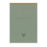 Clairefontaine 107646C - Bovengelijmd Notitieblok Flying Spirit - A6 10,5x14,8 cm - 140 Afscheurbare Gelinieerde Pag. Ivoorpapier 90g - Vert de Gris Omslag - 5 designs willekeurig