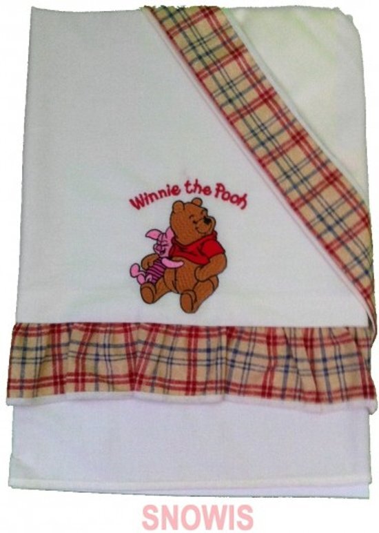 Anel Babygoods Wieglaken Anel Winnie de Pooh wit