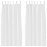 vidaXL Rideaux occultants à œillets 2 pièces Blanc pur 245 x 140 cm