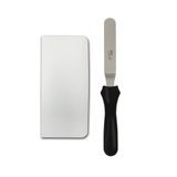 PME Cake Decoratie Bakken Kit Smoothing Tool Set voor Buttercream Cakes | Hoekig Palletmes Roestvrij Stalen Spatel (11,5 cm) & Zijschraper (13,5 x 9,5 cm)