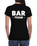 Bellatio Decorations Shoppartners Bv Bar team t-shirt zwart voor dames - barmedewerkster / bar personeel - horeca - bedrukking aan achterkant - barvrouw trui L
