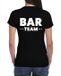 Bellatio Decorations Shoppartners Bv Bar team t-shirt zwart voor dames - barmedewerkster / bar personeel - horeca - bedrukking aan achterkant - barvrouw trui L