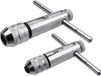 Merkloos / Sans marque Wan GmbH Set van 2 Verstelbare T-Handvat Ratel Schroefdraad Tap Sleutels voor Metrische Kranen M3-M12