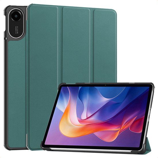 imoshion Tablet Hoes - Geschikt voor Xiaomi Redmi Pad 2 - Trifold Bookcase - Donkergroen