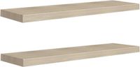 vidaXL Zwevende Wandschappen - 2 stuks - 90x23,5x3,8 cm - MDF - Eikenkleurig