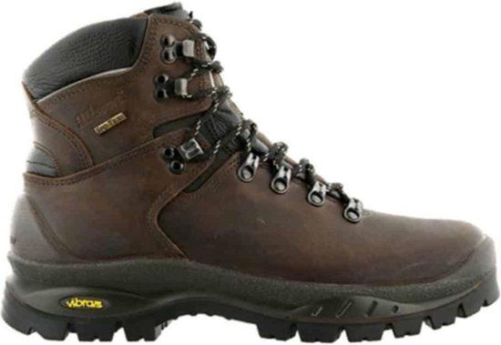 Grisport Summit Vrouwen Wandelschoenen Hoog Leer Bruin Veters Maat 36