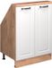 Vicco Rion Kast voor schuine wand – met 2 deuren Wit landhuis/gouden eik