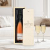 YourSurprise René Schloesser Champagne rosé (750ml) - Engraved Lid Gift Box