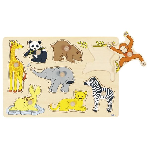Goki 57906 - Puzzel - Dieren - Hout - Vanaf 1 Jaar