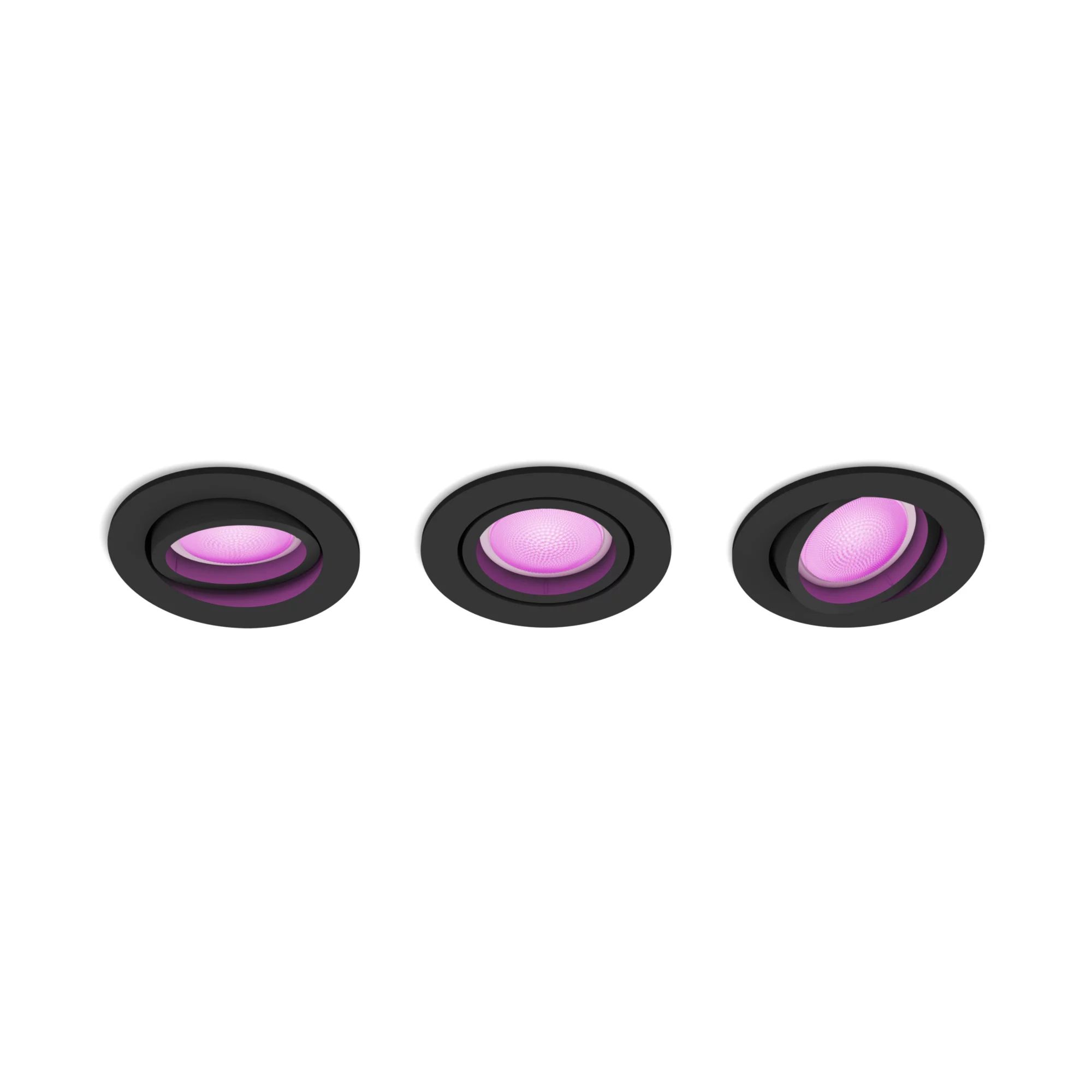 Philips Hue Centura - 3-Pack - Smart LED Spotlights - Black - Bluetooth