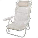 Aktive Vouwbare Stoel Aktive Wit 48 x 46 x 84 cm Strand