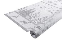 Pronappe 12 Wegwerptafelkleden Damastpapier Rol 6x1.18m Kerstzilver
