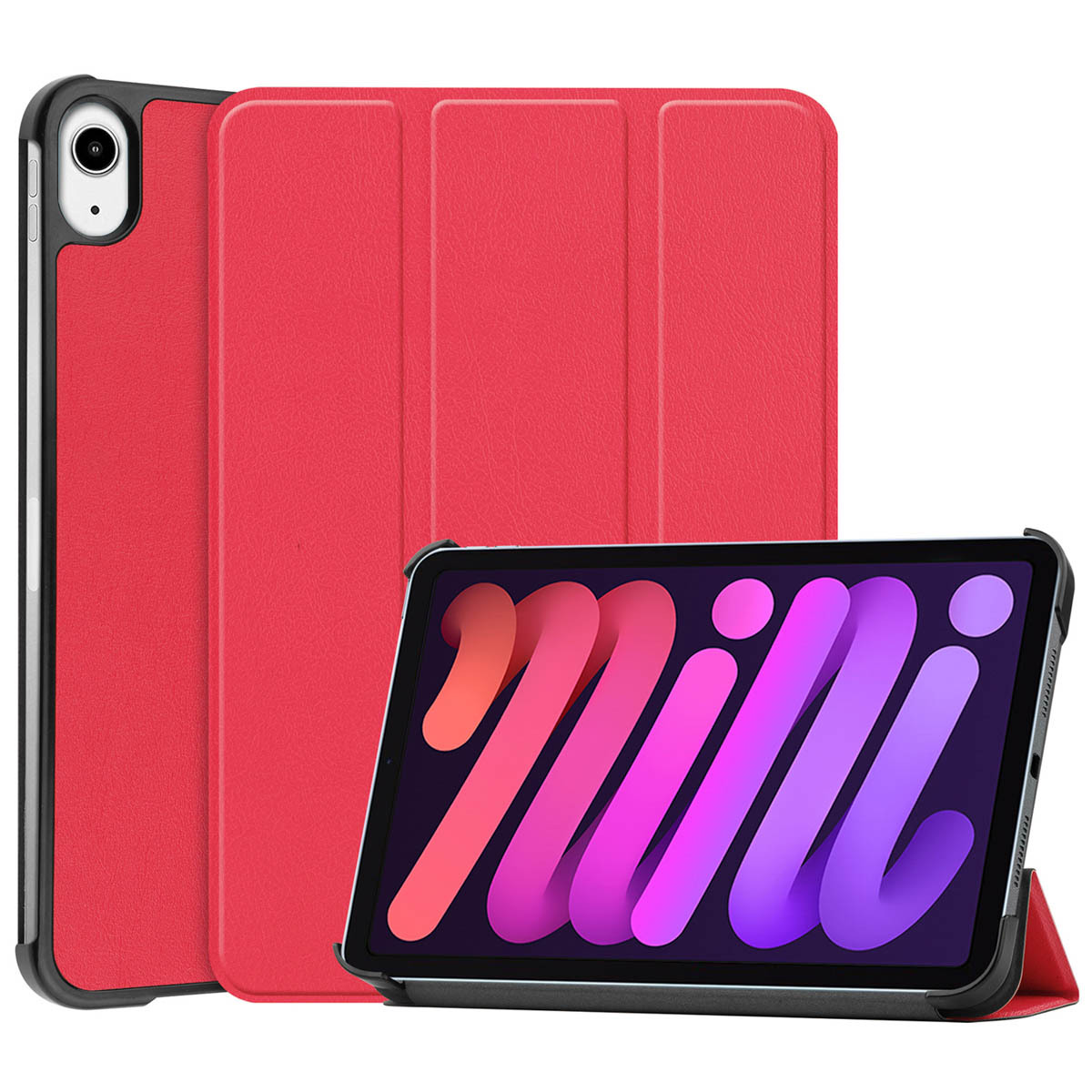 imoshion Trifold Bookcase iPad Mini 6 (2021) tablethoes - Rood