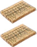 Merkloos / Sans marque Othmar Decorations Decoratie cadeautjes - prikkers - 120x st - goud - 2,5 cm - glitter - mini cadeaus decoraties