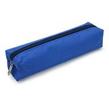 WAYTEX Pennenetui, multifunctioneel, klein, rechthoekig, 21 x 4 x 4 cm, zachte stof, Blauw