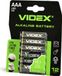 VIDEX piles alcalines LR03/AAA, 12 pièces, emballage blister
