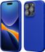 kwmobile Coque pour iPhone 15 Pro - Étui fin en TPU avec finition douce - En bleu baltique