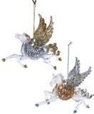 Kurt S. Adler Goud/zilver pegasus 2A 14 cm ornament