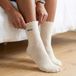 Chaussettes brodées - Beige - 39/42