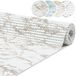 ANRO Badmat Marmer Bruin 200x10cm Antislip Douchemat Afwasbaar Sneldrogend