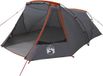 vidaXL Tunnel Tent 3-Person Grijs en Oranje