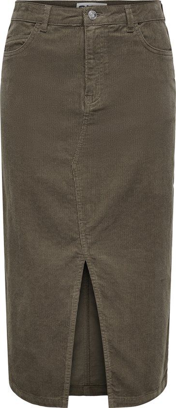 ONLY - ONLMOXIE HW LONG SLIT CORD SKIRT CC PNT - Bruin - Maat M - Rok voor dames