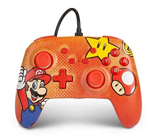 PowerA Switch Enhanced Wired Controller - Mario Vintage