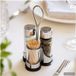 Dandibo Ménage Set salière et poivrière cure-dent salière poivrière petit acier inoxydable verre