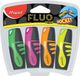 Maped Office Fluo Pep's Pocket tekstmarker - assorti kleuren - clamshell blister x 4