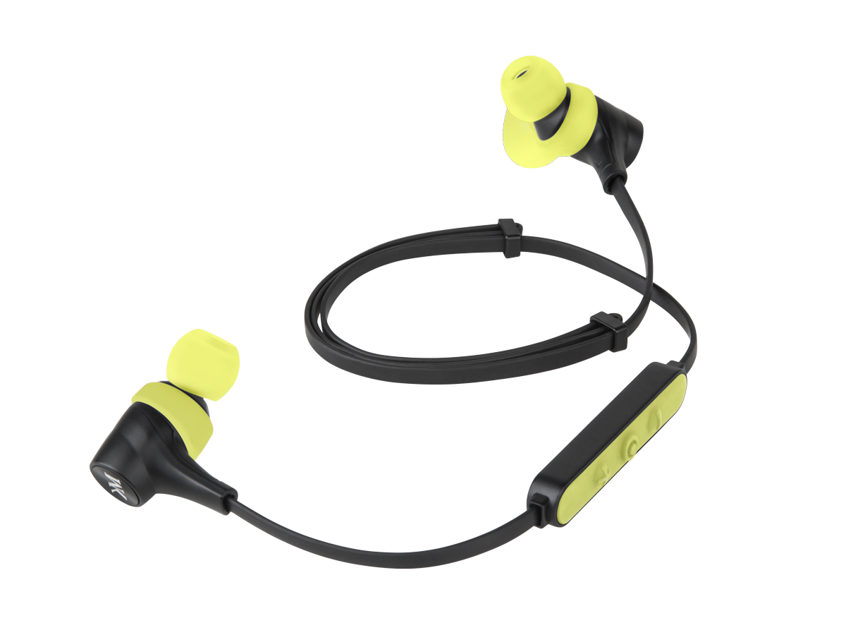 Krüger&Matz KMPM5G Draadloze- en spatwaterdichte Bluetooth in-ear dopjes met microfoon zwart, groen