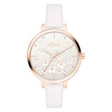 s.Oliver dameshorloge - Rond - Roségoud - 36 mm - Elegant dameshorloge van metaal met kwartswerk - 3 ATM waterdicht - krasbestendig