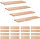 vidaXL - Tapis d'escalier - 20 pièces - 100 x 30 x 2 cm - Naturel - Hêtre massif