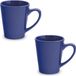 Merkloos / Sans marque 2x Drinkbeker/mok blauw 350 ml - Keramiek
