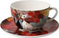 Goebel - Rosina Wachtmeister | Kop en schotel Cappuccino Lestate in giardino | Porselein