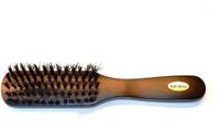 Merkloos / Sans marque Haarborstel smal bruin hout harde haren 22cm